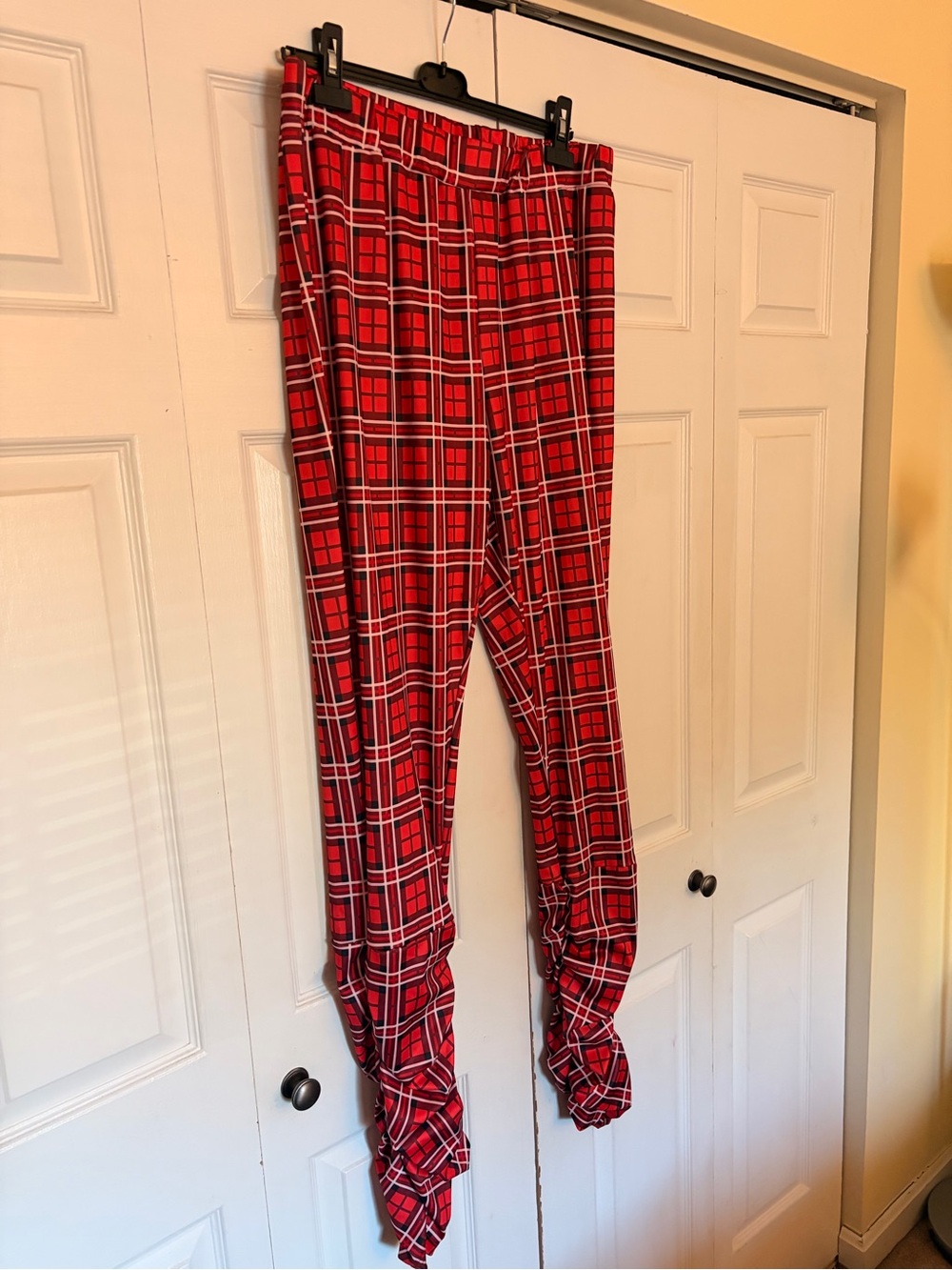 SHEIN Red Plaid Women’s Pajama Bottoms